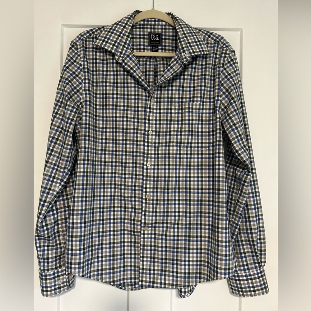 Jos. A. Bank Comfort Stretch Slim Fit Long Sleeve Sportshirt